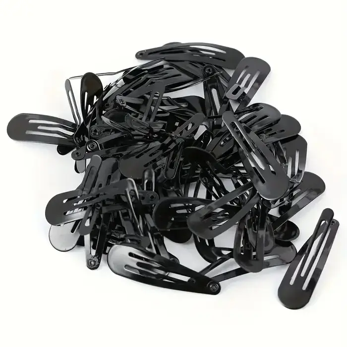 Paquet de 40 pinces à cheveux noires 1.92 pouces adultes enfants accessoires