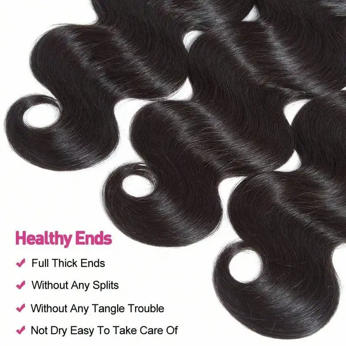 Extensions de cheveux humains brésiliens vierges non traités