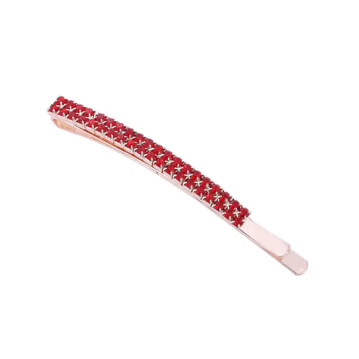 Pince à cheveux latérale en strass