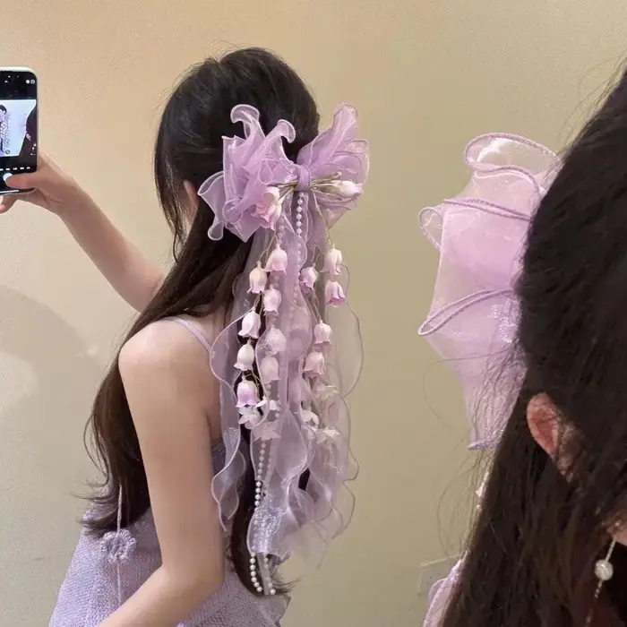 Pince à cheveux Lolita Fée Douce à fleur