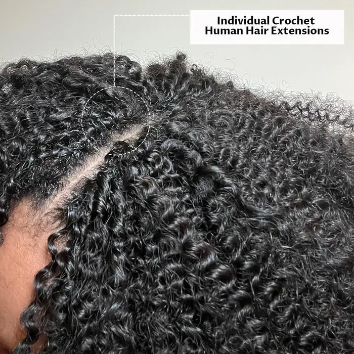 Extensions de cheveux humains au Crochet en plumes, boucles Pixie sans nœuds, légères, pré-separées 