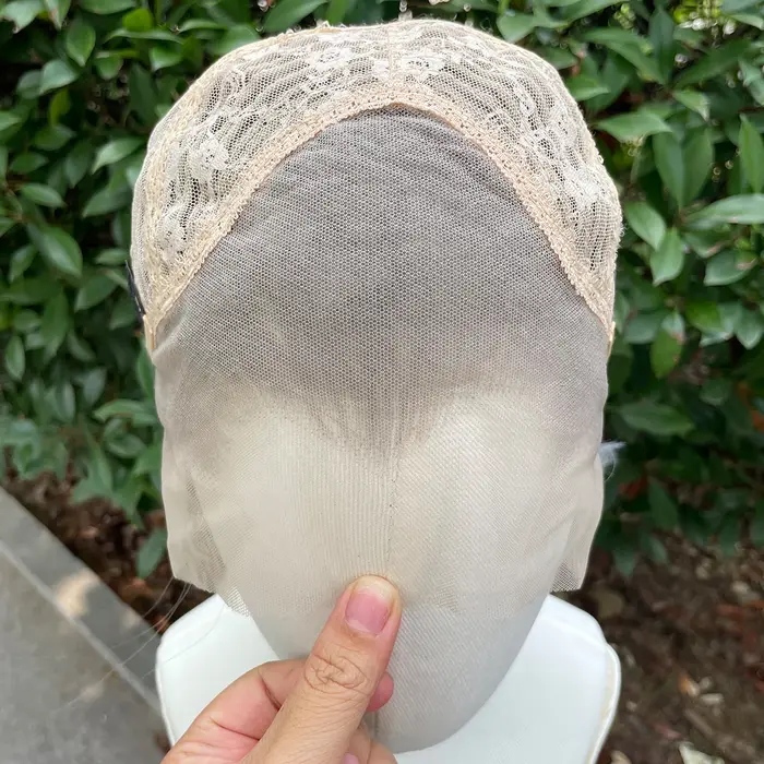 Widow‘s Peak Perruques synthétiques gris moyen pour hommes
