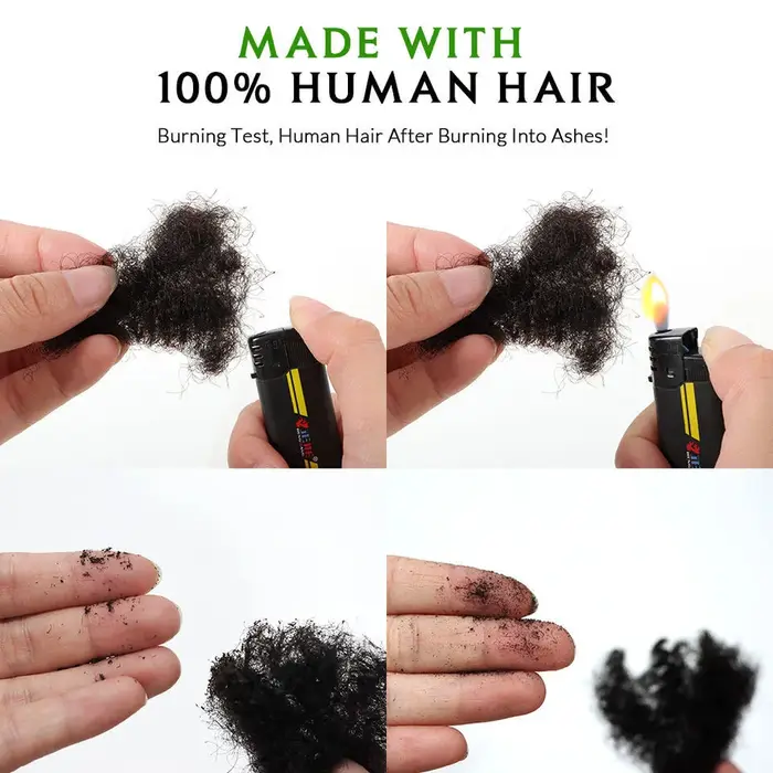 Extension Loc cheveux humains Locs 0.2 Cm d'épaisseur 14 pouces 30 brins