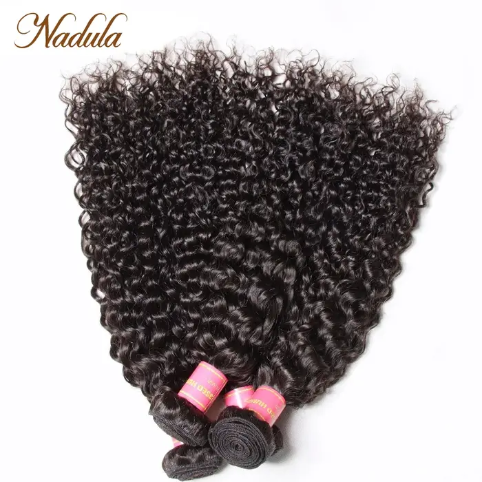 Nadula cheveux 4 pièces/lot cheveux bouclés brésiliens paquets 100% Extensions de cheveux humains 8-