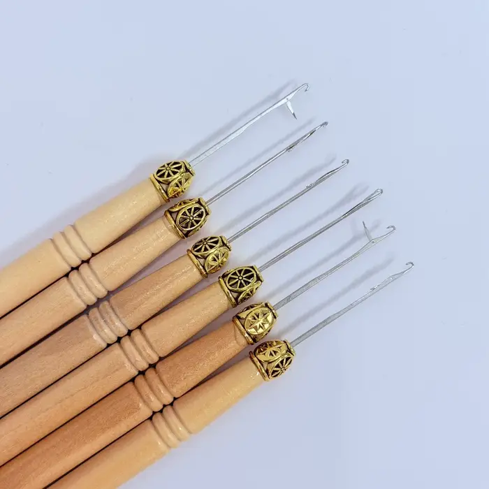 Kit d'outils pour extensions de cheveux : Aiguille à micro-extension