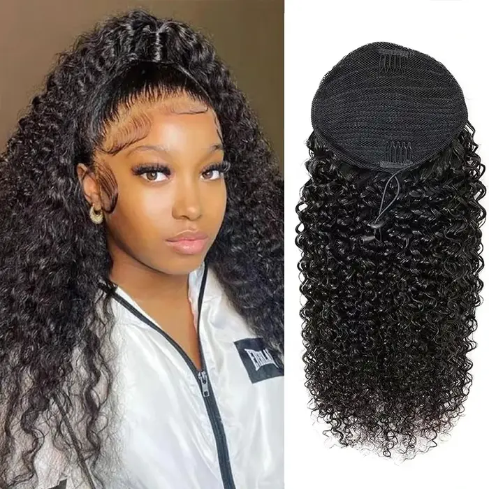 Queue de cheval en cheveux humains naturels pour femmes