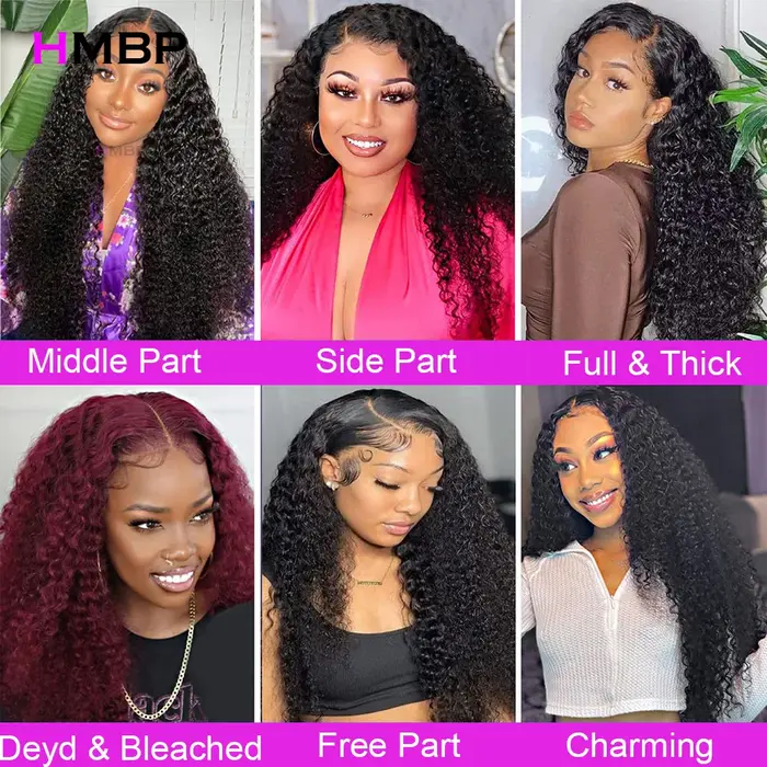 Perruque sans colle cheveux humains prêt à porter crépus bouclés 13x6 HD dentelle frontale