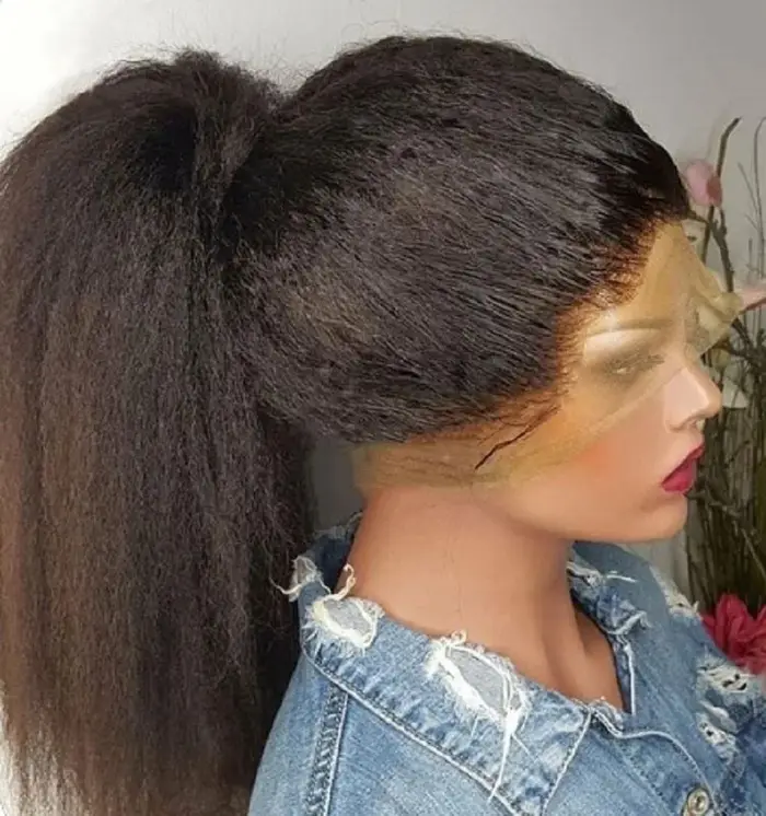 Perruque Full Lace Wig Yaki naturelle brésilienne