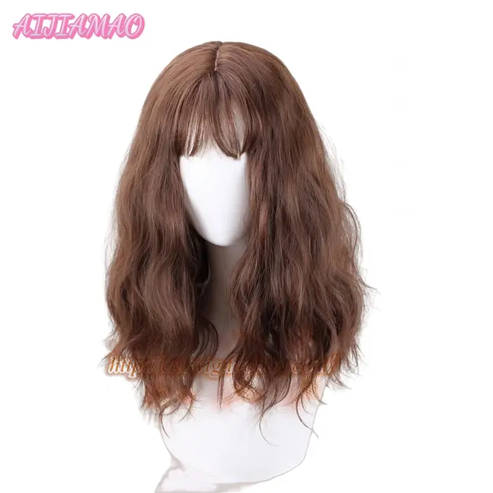 Hermione Jean Granger Cosplay perruque marron bouclés résistant à la chaleur cheveux synthétiques
