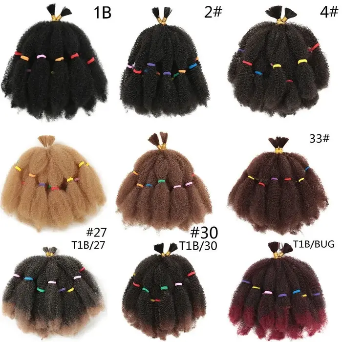 Extensions de tresses bouclées Afro Kinky Wave