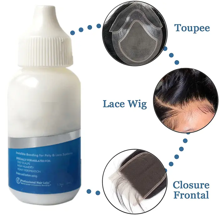 Colle pour perruque adhésifs imperméables Katelon colle de liaison de cheveux Invisible pour Extensi