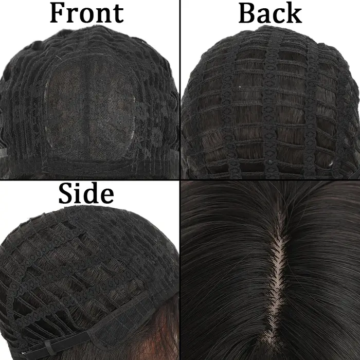 Perruque Anime Noire et Marron pour Femme