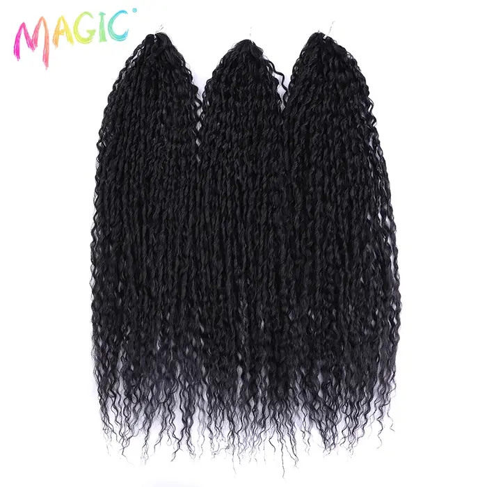 Extensions de cheveux magiques 30 pouces Afro crépus bouclés cheveux torsion Crochet cheveux tresse 