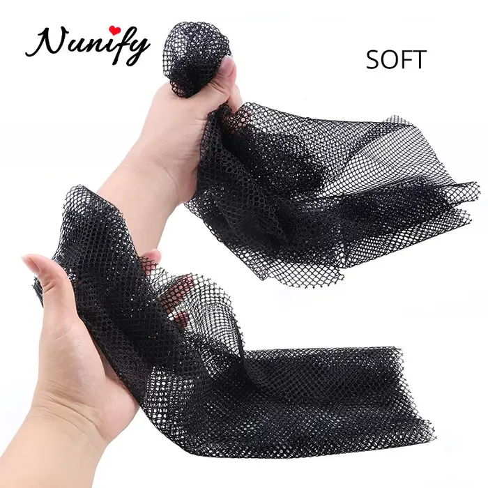 Nunify 1 pièces/lot filets à cheveux de couleur noire femmes toupets