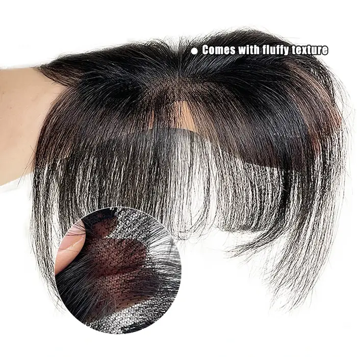 Extensions de cheveux naturels à clipser pour le front et les tempes