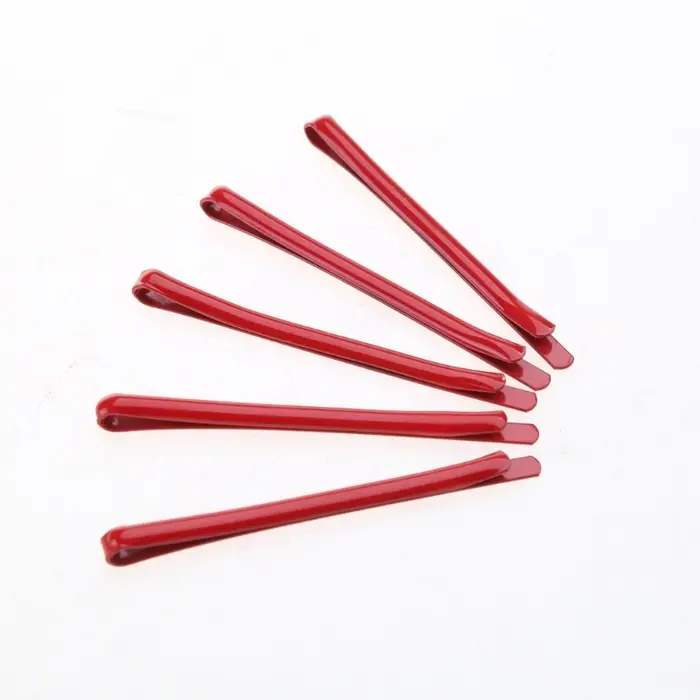 Pinces à cheveux rouges épingles