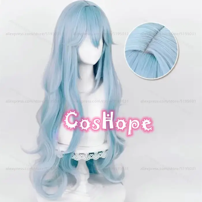 Rei Ayanami Anime Cosplay Perruques Synthétiques pour Femmes