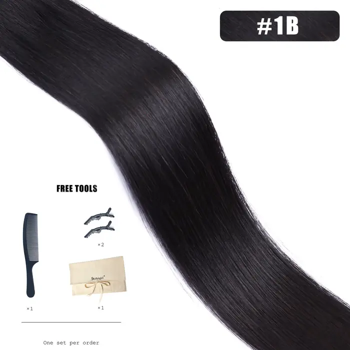 Extensions de cheveux humains Genius Trame 100G paquets blonds doubles dessinés trame de cheveux vie
