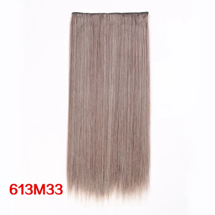 Alileader pince synthétique dans l'extension de cheveux brun