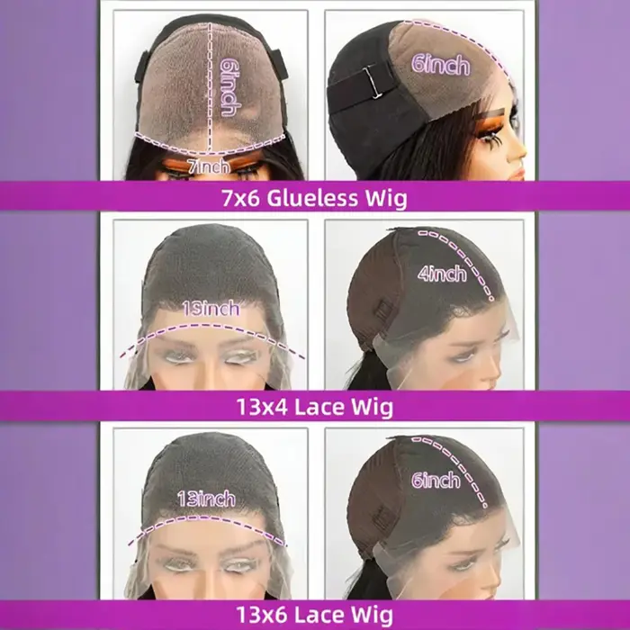 Perruque en cheveux humains 13x6 HD Lace Front Deep Wave, noir naturel, densité 200, pré-épilée, lig
