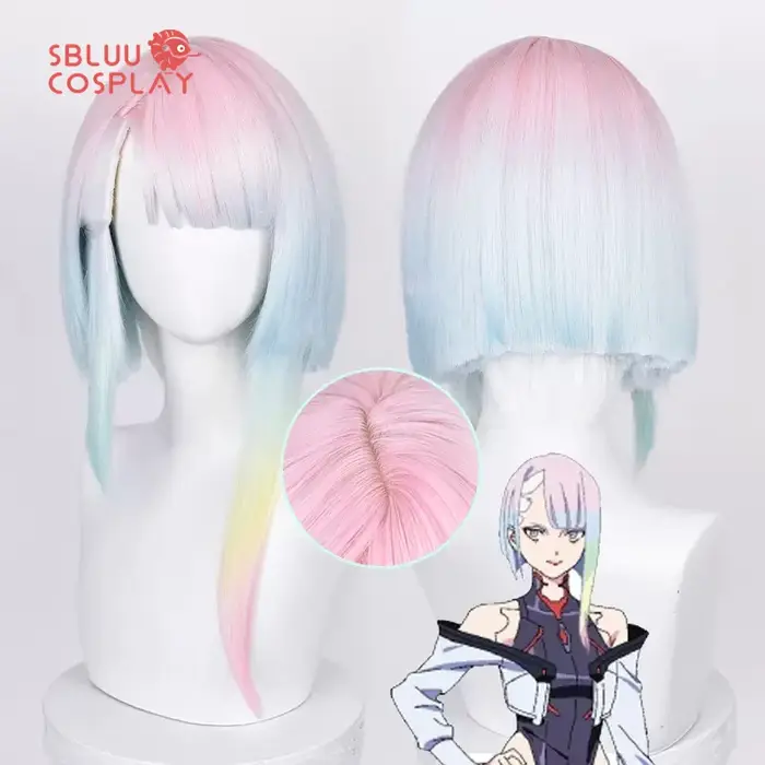 SBluuCosplay Lucy Cosplay Perruque, Perruque