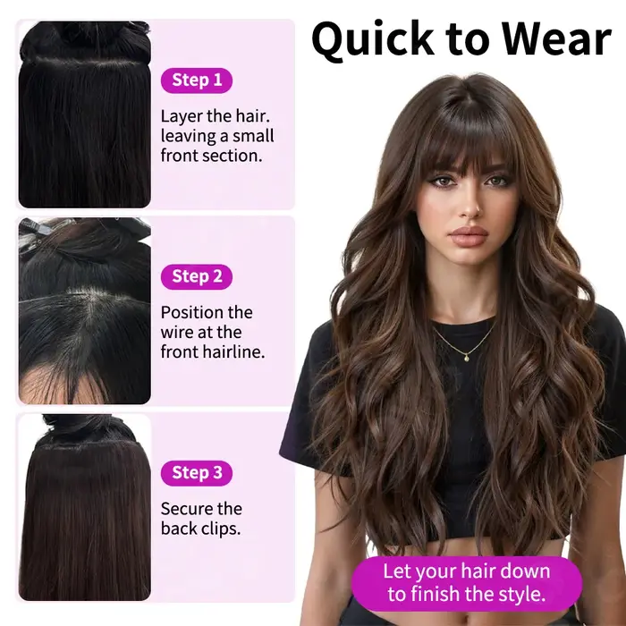 Extensions de cheveux Halo de 14 à 28 pouces
