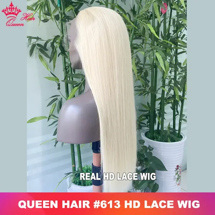 Real HD Lace 613 Blonde 13x6 13x4 Lace Full Frontal HD 5x5 Closure Wig Invisible Melt Skin Lace 100%