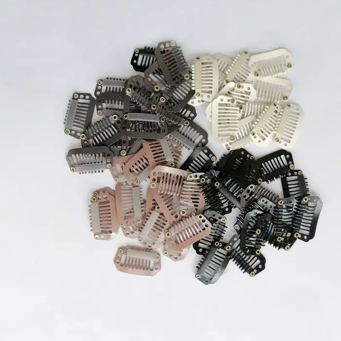 20 pièces pince dans l'extension de cheveux perruque Clips