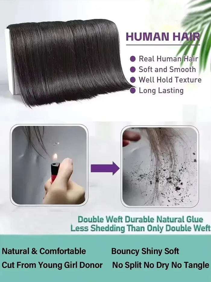 Extensions de Cheveux Humains Naturels Raides Comme des Baguettes, 36-40 Pouces, Cheveux Bruts, Lots