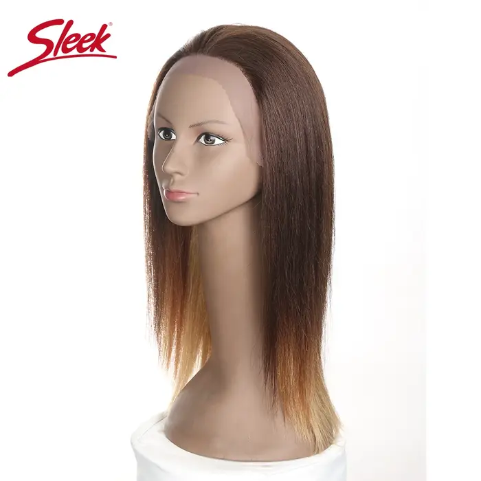 Perruque Lace Front Wig Remy brésilienne lisse 33 #-F1B/30