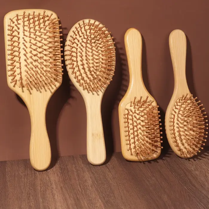 Brosse à cheveux en bois pour favoriser la croissance des cheveux