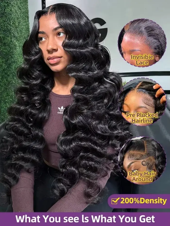Perruque Lace Frontal Wig naturelle bouclée, cheveux humains, Deep Wave, 40 pouces, 13x6, 13x4, HD,
