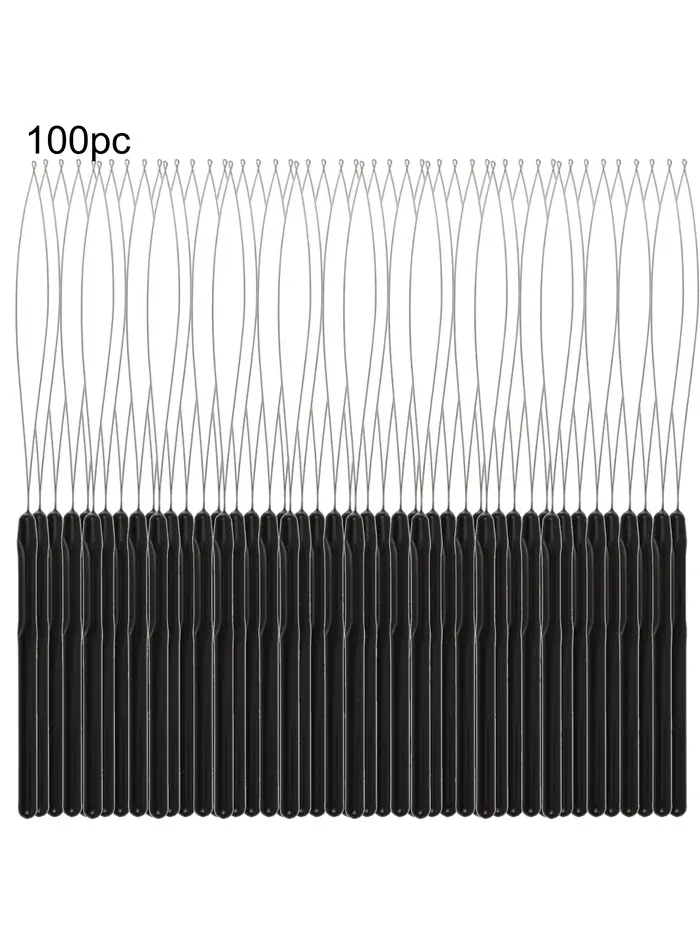 100 pièces outils d'extension de cheveux et outil de dispositif de perles pour les fournitures d'extensions