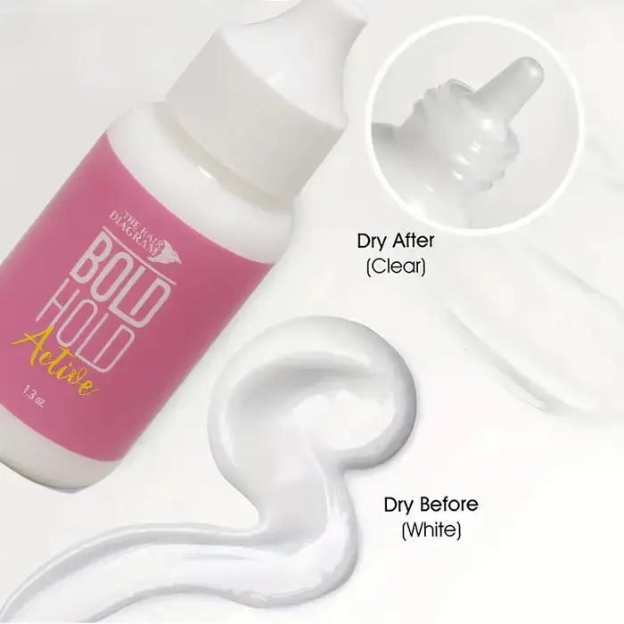Mild Non-Irritating Waterproof Lace Wig Glue Quick-Drying Secure Adhesive Water-Based Formula for Co