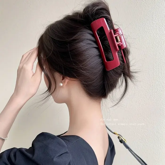 Pince à cheveux en caoutchouc souple