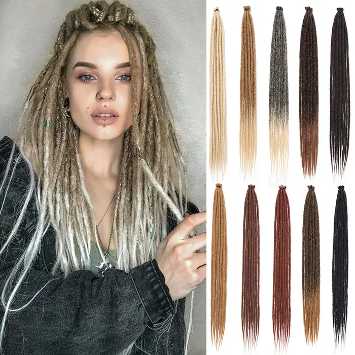 Dreadlock synthétique à extrémité unique