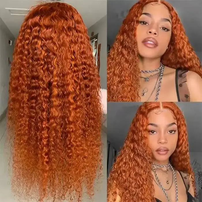 Perruque Lace Front Wig synthétique bouclée et longue