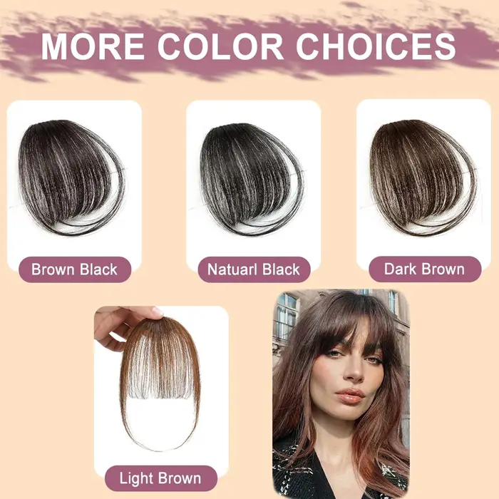 Extensions de franges synthétiques à clipser
