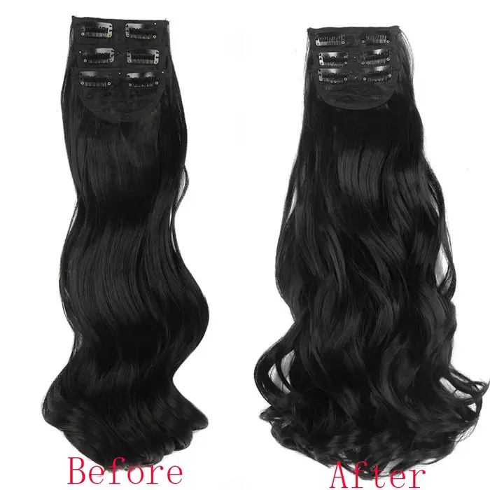 Extensions capillaires synthétiques à clips