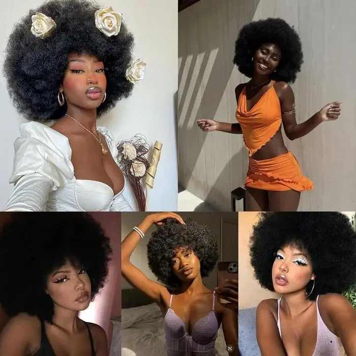 Perruque Afro Disco des années 70
