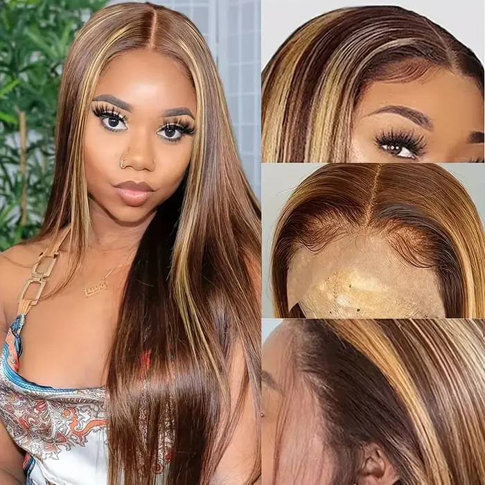 Perruque P4/27 Highlight en Cheveux Humains