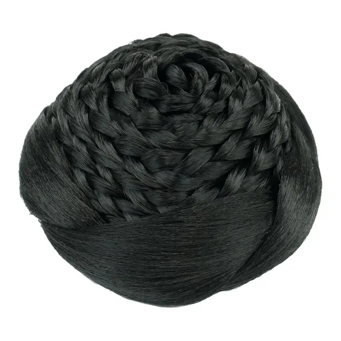 Cheveux synthétiques tressés Chignon danseur couverture de cheveux beignet postiches chouchous Chignon Afro bouffant chignons pour les femmes