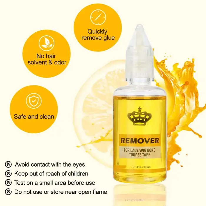 Colle pour perruque avec dissolvant