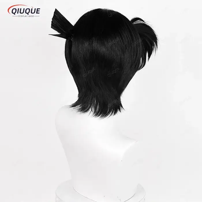 Kudou-Perruque de Cosplay Kendpiercplay noire
