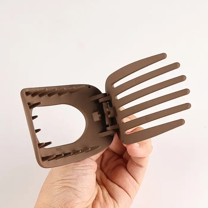 Ensemble de pinces à cheveux circulaires plates avec poignée en bec de canard