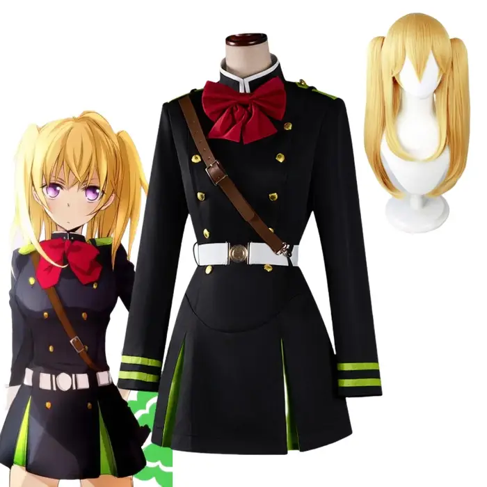 Mitsuba Sangu Cosplay Anime séraphin de la fin Costume Sangu mitsuba perruque
