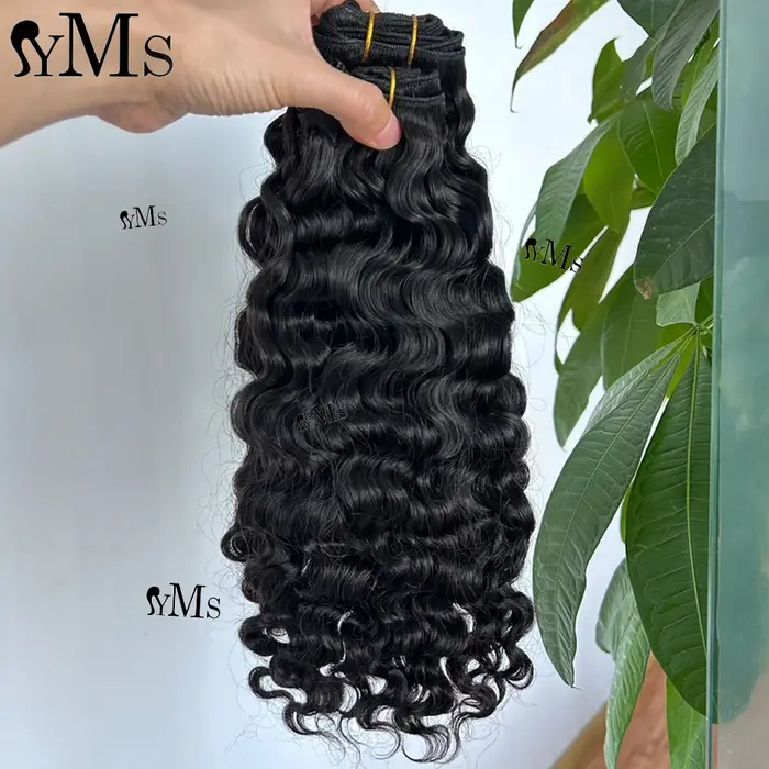 Extensions de cheveux humains bouclés indiens YMSHAIR