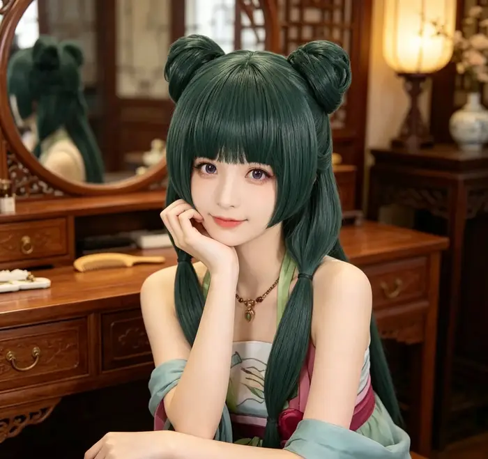 Perruque de Cosplay Anime Maomao