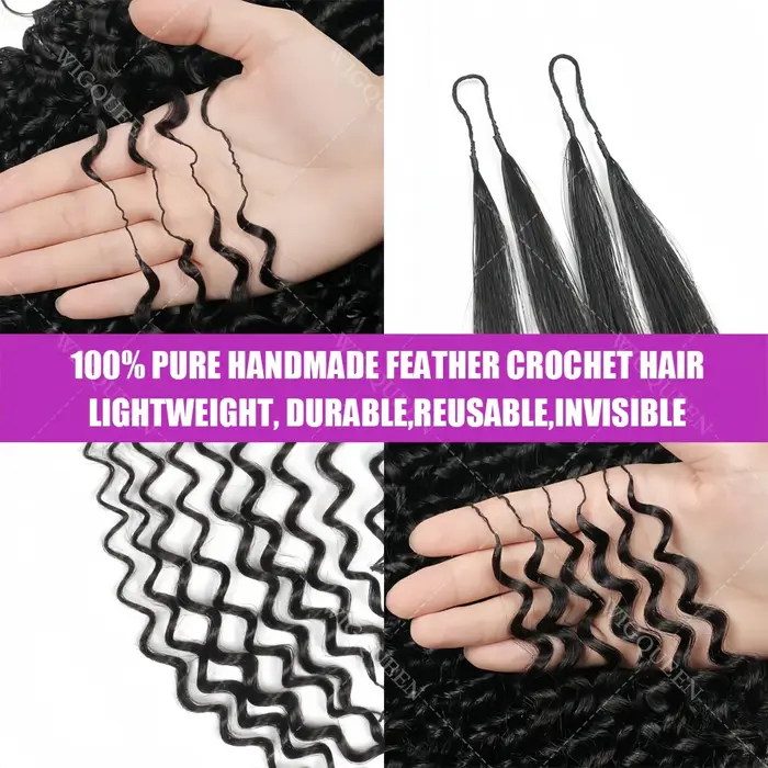 # Extensions de cheveux humains ondulés pré-séparés sans nœuds 27 blondes 12A, extensions de cheveux