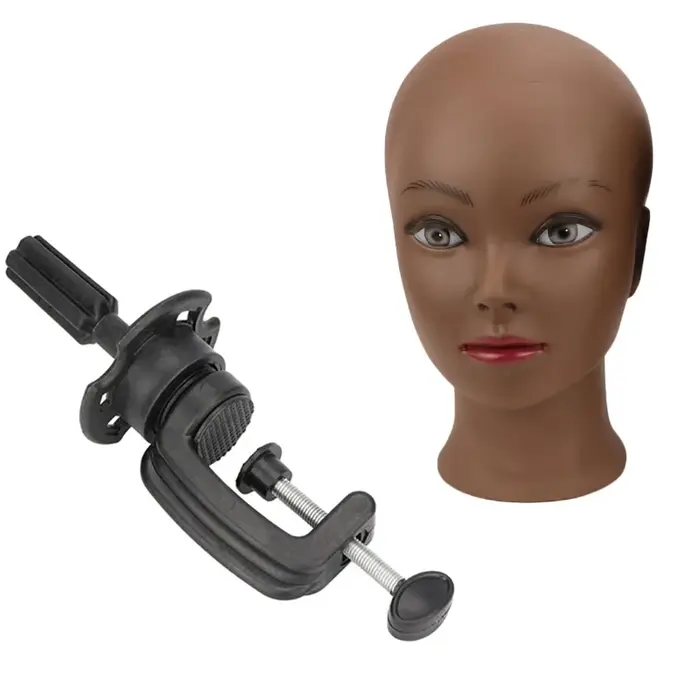 H & STAR femme chauve Mannequin avait cosmétologie pratique africaine formation Mannequin tête pour